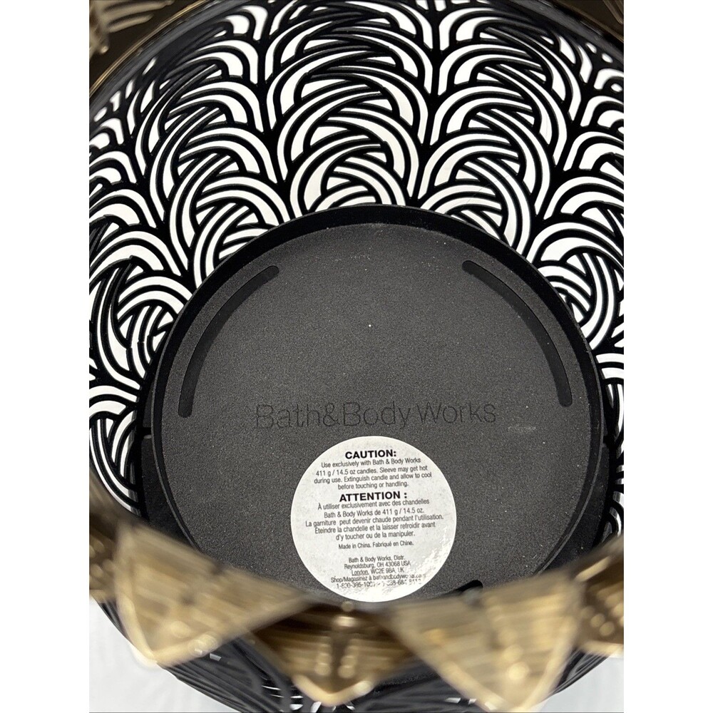 Bath & Body Works Black Pineapple Luminary 3 Wick Candle Holder NEW - Picture 7 of 10
